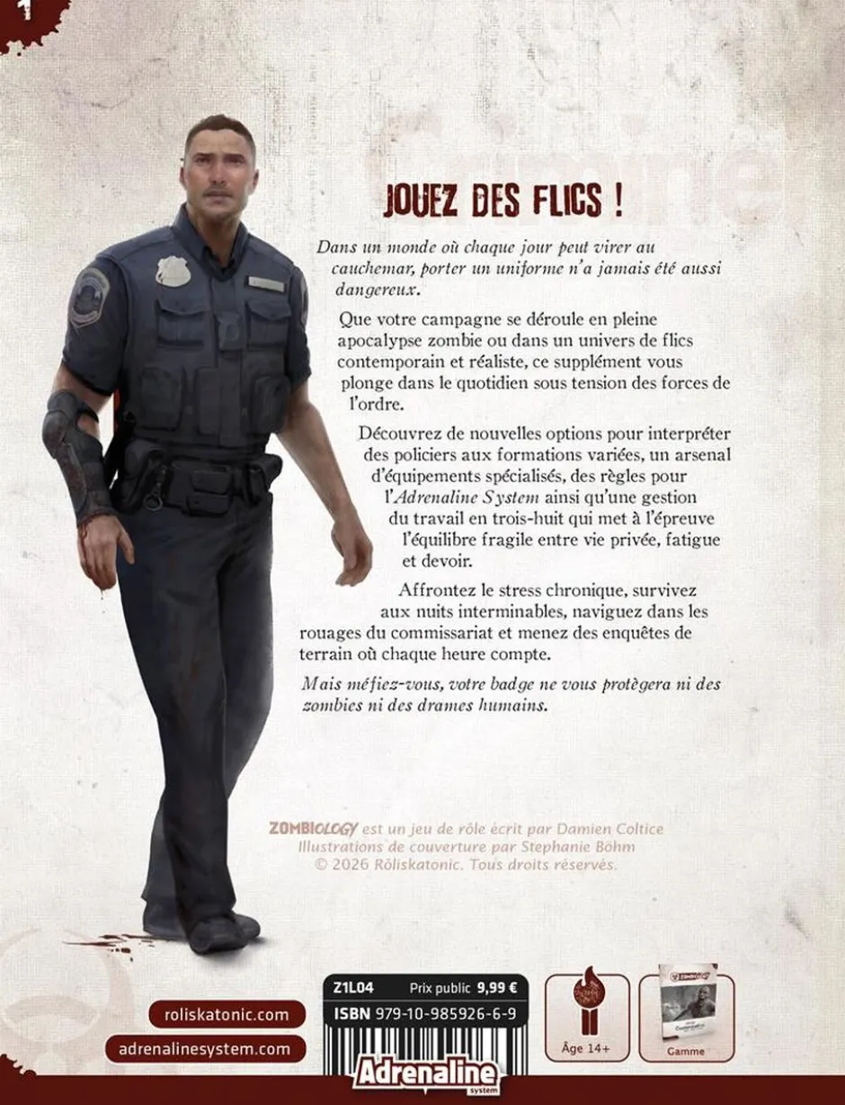 Zombiology 1 : Contamination - Livret Police